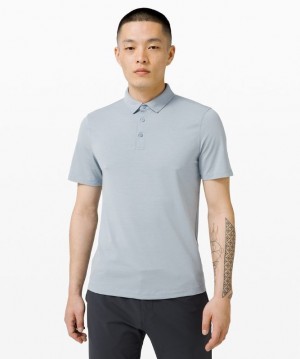 Lululemon Evolution Short Sleeve Polo Shirt Chambray | 864312WAF