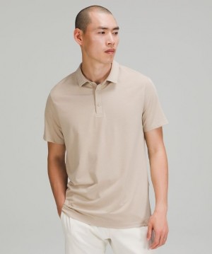 Lululemon Evolution Short Sleeve Polo Shirt Beige | 786390TSK