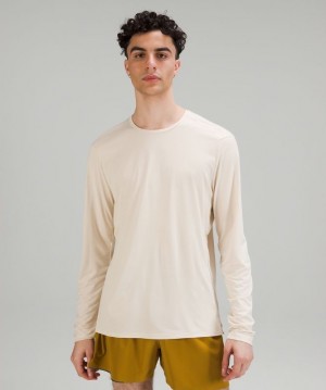 Lululemon Fast and Free Long Sleeve Blancos | 951026DBO