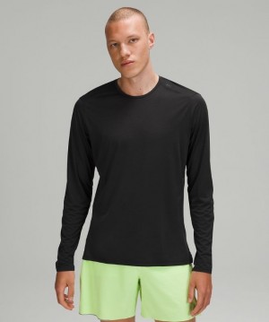 Lululemon Fast and Free Long Sleeve Negros Negros | 150234FYE