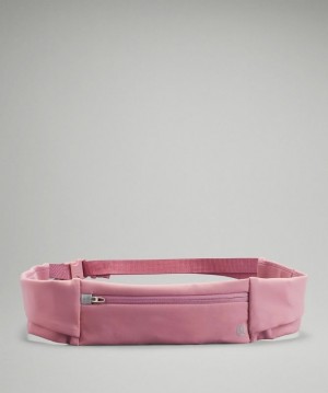 Lululemon Fast and Free Running Belt Rosas Grises Marrom | 029153MJB