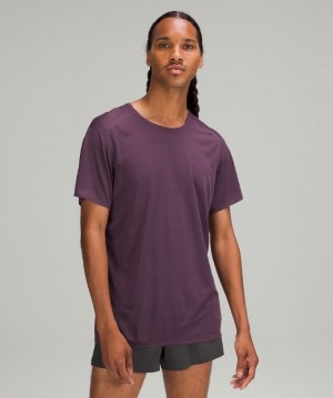 Lululemon Fast and Free Short Sleeve Shirt Breathe Morados | 594702TLX
