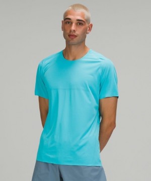 Lululemon Fast and Free Short Sleeve Shirt Breathe Turquesa | 532970KTG