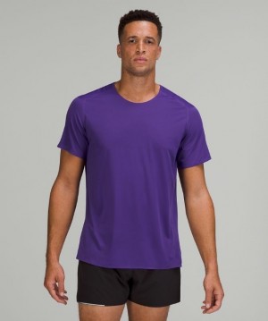 Lululemon Fast and Free Short Sleeve Shirt Breathe Morados | 936751MQI