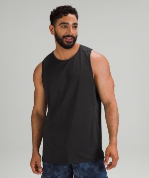 Lululemon Fast and Free Tank Top Spray Negros Negros | 362975PBF