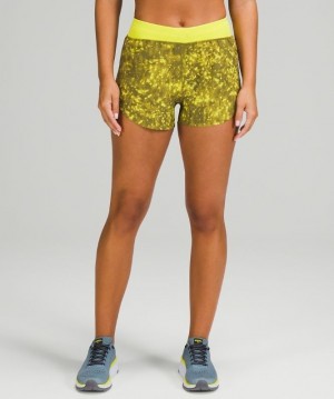 Lululemon Find Your Pace HR Short 3 SW Amarillos Multicolor Amarillos | 596870IKP