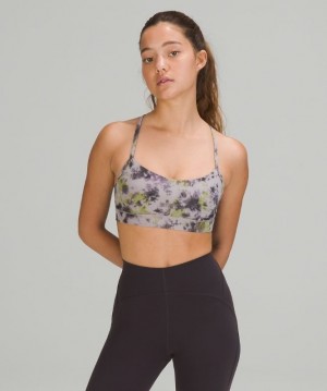 Lululemon Flow Y Nulu Bra Light Support Morados Grises Multicolor | 231659GBQ
