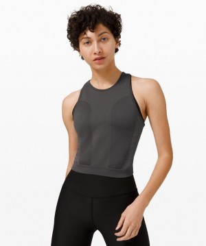 Lululemon For the Chill of It Crop Tank Grises Oscuro | 712690HKI