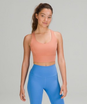 Lululemon Free to Be Serene Bra Longline Light Support, C/D Cup Rosas | 260395UGD