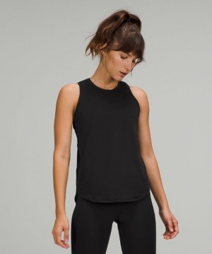 Lululemon High Neck Run and Train Tank Negros | 317856KDU
