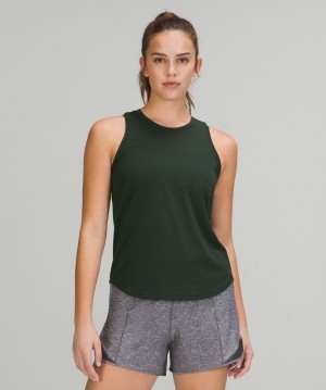 Lululemon High Neck Run and Train Tank Verdes | 835614IOM