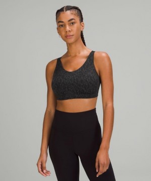 Lululemon In Alignment Bra D-G Leopardo Camuflados Negros Multicolor | 851960QLK