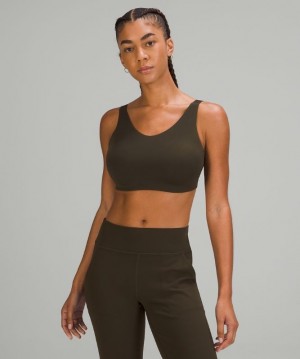 Lululemon In Alignment Bra D-G Verde Oliva Oscuro | 592371BWF