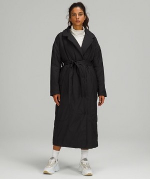 Lululemon Insulated Trench Negros | 376042LGH