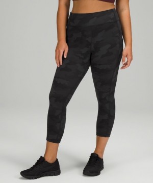 Lululemon Invigorate High-Rise Crop 23 Camuflados Negros Multicolor | 071543OBZ