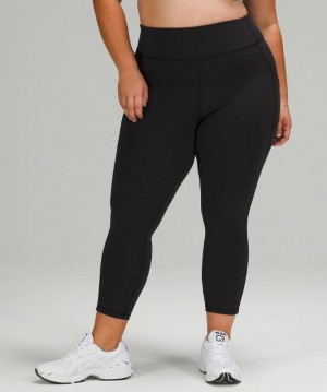 Lululemon Invigorate High-Rise Crop 23 Negros | 978035JXP