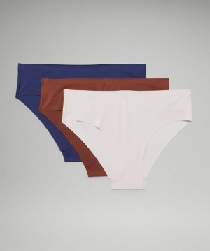 Lululemon InvisiWear Cheeky Bikini 3 Pack Marrom | 105367PWI
