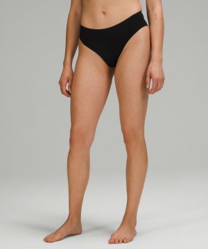 Lululemon InvisiWear Cheeky Bikini Negros | 281057VDX