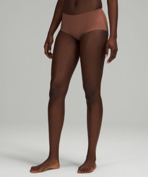 Lululemon InvisiWear Mid-Rise Boyshort Underwear Smoky Topaz | 602187XMG