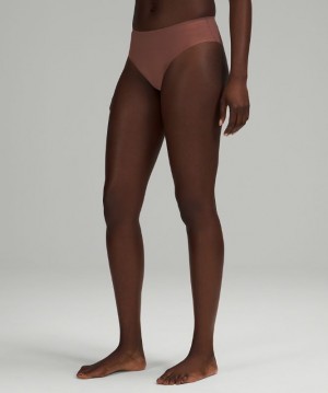 Lululemon InvisiWear Mid-Rise Cheeky Bikini Underwear Smoky Topaz | 096158PDU