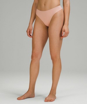 Lululemon InvisiWear Thong Misty Shell | 739810JEO