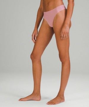 Lululemon InvisiWear Thong Rosas Grises Marrom | 290856UXC