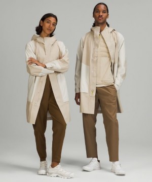 Lululemon Lab Waterproof Parka Beige Blancos | 397052TGA