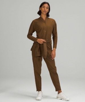 Lululemon Lab Woven Long Sleeve Jumpsuit Azules | 540793MZU