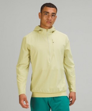 Lululemon Lightweight Running Half-Zip Hoodie Verdes | 693507GKQ