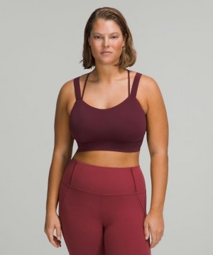 Lululemon Like a Cloud Longline Bra Light Support Cassis | 853624NKF