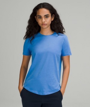 Lululemon Love Crew Short Sleeve T-Shirt Azules | 358142KBQ