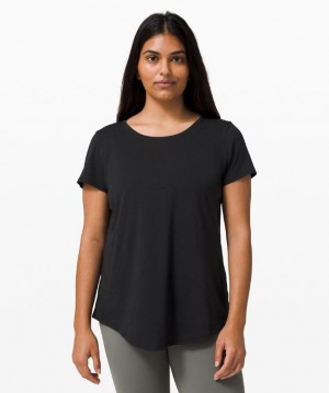 Lululemon Love Crew Short Sleeve T-Shirt Lightweight Negros | 904536HRN