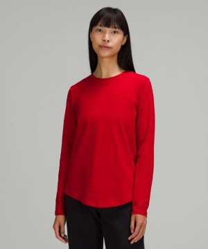 Lululemon Love Long Sleeve Shirt Rojos Oscuro | 528936ZYS