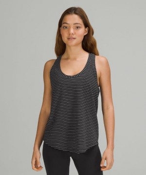 Lululemon Love Tank Top Negros Blancos | 791350OFQ