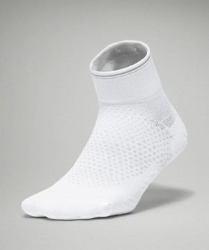 Lululemon MacroPillow Ankle Running Sock Medium Cushioning Blancos | 018345OIB