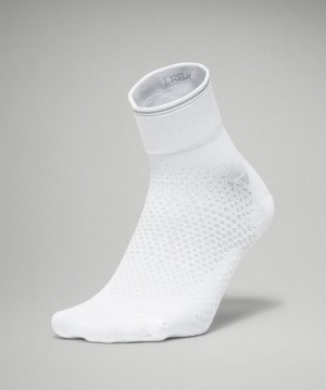 Lululemon MacroPillow Ankle Running Sock Medium Cushioning Blancos | 874951VRF