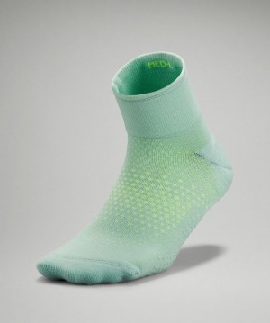 Lululemon MacroPillow Ankle Running Sock Medium Cushioning Verdes | 814257JHX