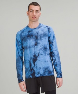 Lululemon Metal Vent Tech LS 2.0 Azules Azul Marino | 915428EAT