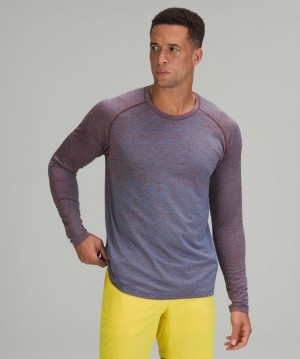 Lululemon Metal Vent Tech LS 2.0 Marrom Azules | 230871PSN
