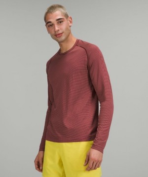 Lululemon Metal Vent Tech Long Sleeve 2.0 Amarillos Vino | 607381BDT