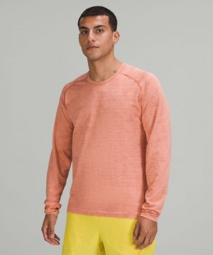 Lululemon Metal Vent Tech Long Sleeve 2.0 Vino Rosas | 402381GDH