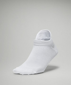 Lululemon MicroPillow Tab Running Sock Light Cushioning Blancos | 457036OTS
