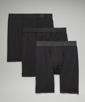 Lululemon Mixed Boxer 3 Pack Long Negros Negros Negros | 205169ORG