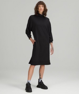 Lululemon Modal Fleece Funnel-Neck Dress Negros | 057194KPA