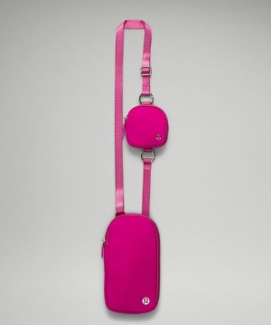 Lululemon Modular Phone Crossbody Bag Ripened Raspberry | 096245WKP