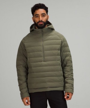 Lululemon Navigation Stretch Down Anorak Verde Oliva | 918526OLP