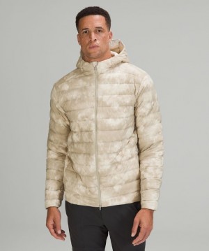 Lululemon Navigation Stretch Down Hoodie Blancos Beige | 479302MAN