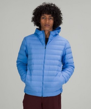 Lululemon Navigation Stretch Down Hoodie Azules | 926780WHC