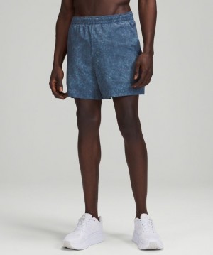Lululemon Pace Breaker Short 5 LL Azules Multicolor | 175428AIN