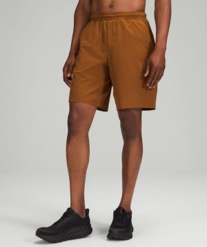 Lululemon Pace Breaker Short 9 Lined Cobra Marrom | 127340MNC